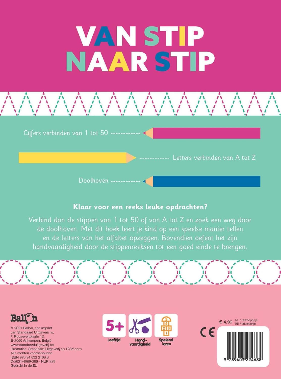 Van stip naar stip - Cijfers verbinden tot 50 (5+)