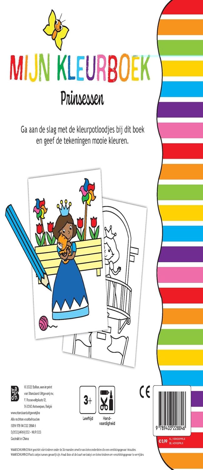 Kleurboek met Kleurpotloodjes - Prinsessen