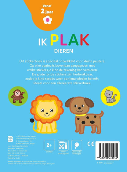 Ik plak: Dieren Stickerboek