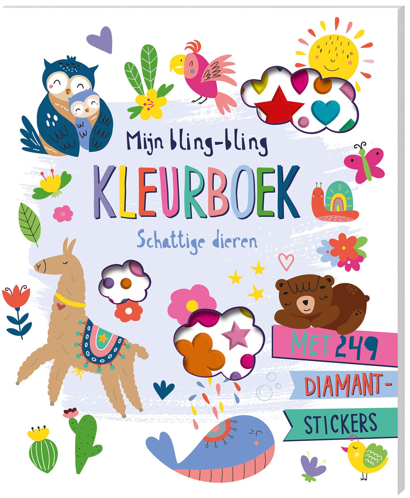 Mijn Bling-bling Kleurboek - Schattige Dieren