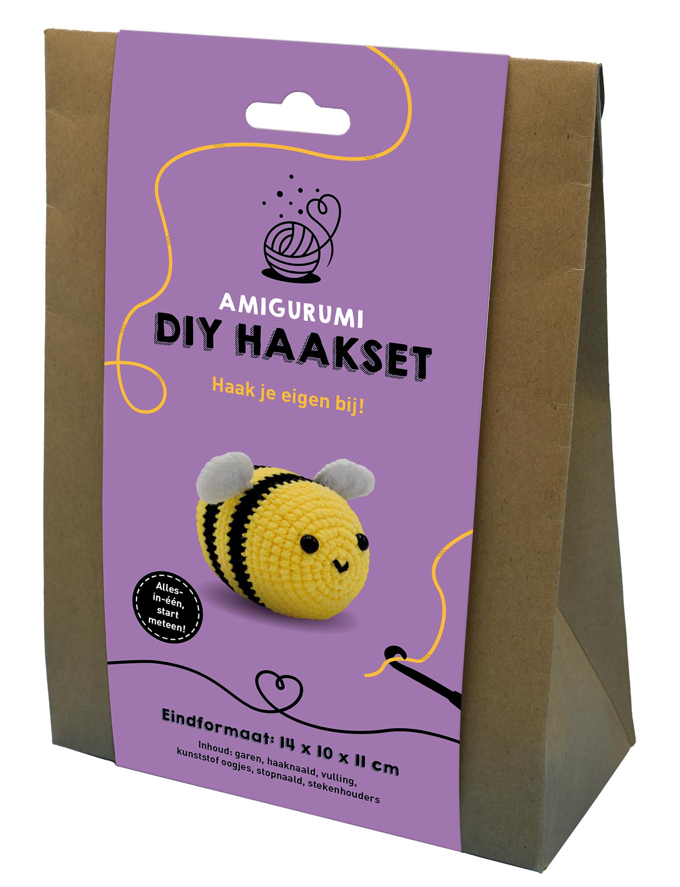 Amigurumi DIY Haakset - Bij