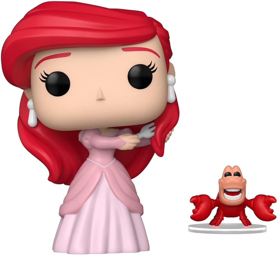 Funko POP! & Buddy Disney: The Little Mermaid - Ariel with Sebastian - Figura in vinile da collezione - Idea regalo - Prodotto ufficiale - Giocattoli per bambini e adulti