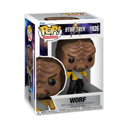 Funko POP! TV: Star Trek The Next Generation - Worf - Figura in vinile da collezione - Idea regalo - Prodotto ufficiale - Giocattoli per bambini e adulti - Modello di figura per collezionisti