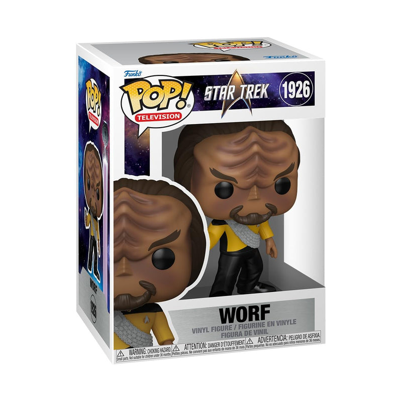 Funko POP! TV: Star Trek The Next Generation - Worf - Figura in vinile da collezione - Idea regalo - Prodotto ufficiale - Giocattoli per bambini e adulti - Modello di figura per collezionisti