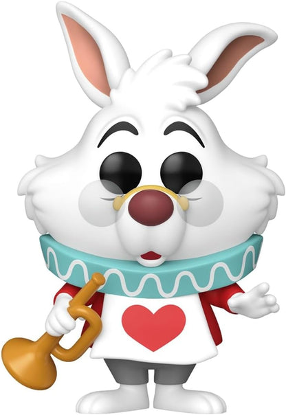 Funko POP! Disney: Alice in Wonderland - White Rabbit with Horn | Gadget Ufficiale - Personaggio in Vinile da Collezione da Esporre - Idea Regalo Compleanno per Fan e Collezionisti