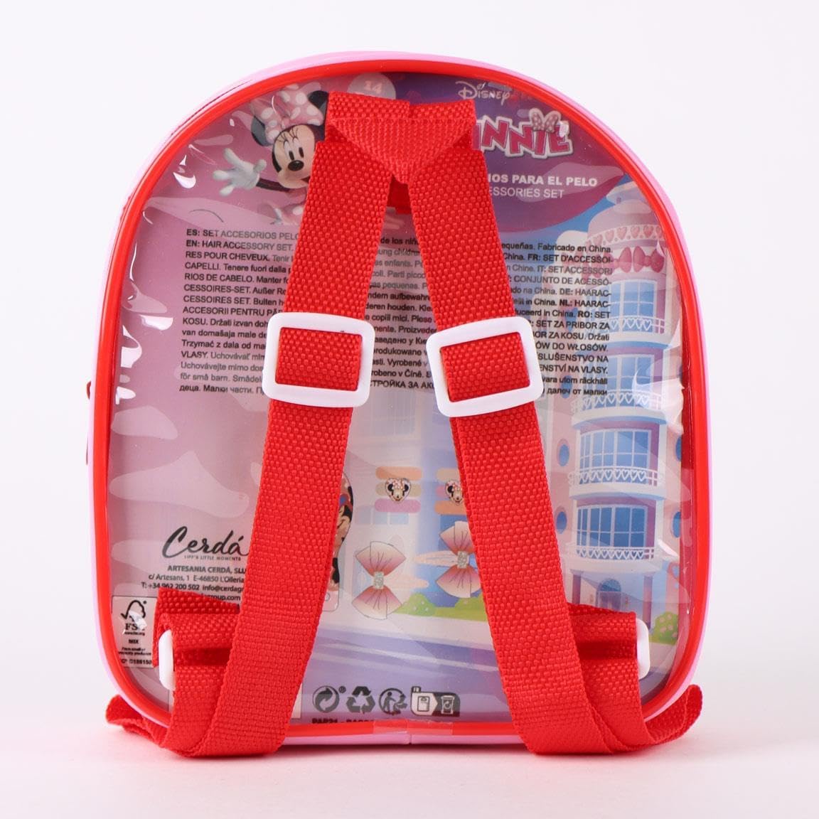 CERDÁ Life's Little Moments Kosmetiktasche Minnie mit Zubehör für Mädchen – Minnie Beauty-Tasche zum Spielen, Geschenk und Fantasy-Momente