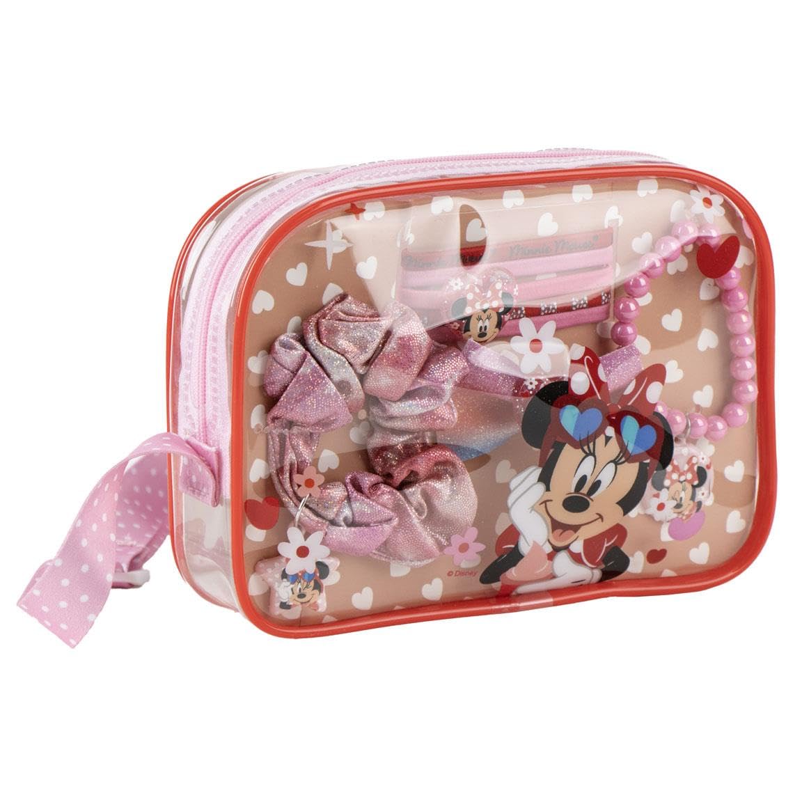 CERDÁ Life's Little Moments - Minnie Beauty-Tasche mit Zubehör für Mädchen – Beauty-Tasche Minnie für Spiel, Geschenk und Fantasy-Momente