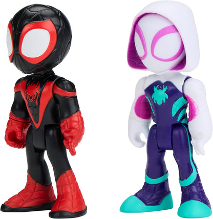 Marvel Spidey En Zijn Geweldige Vriendjes, Rescue-Webs Ghost-Spider En Rescue-Webs Spin, Actiefiguurspeelgoedset, Superheldspeelgoed En Actiefiguren Voor Kinderen, Leeftijd 3+