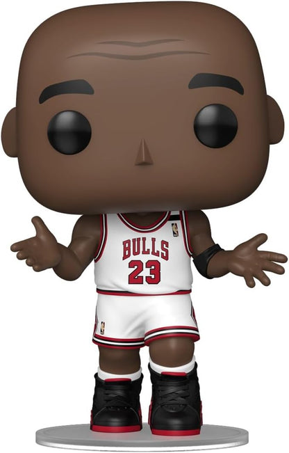 Funko POP! NBA: Bulls - Michael Jordan (Shrug) | Official Merch - Collectable Vinyl Figurine for Shelf Display - Birthday Gift Idea for Fans and Collectors
