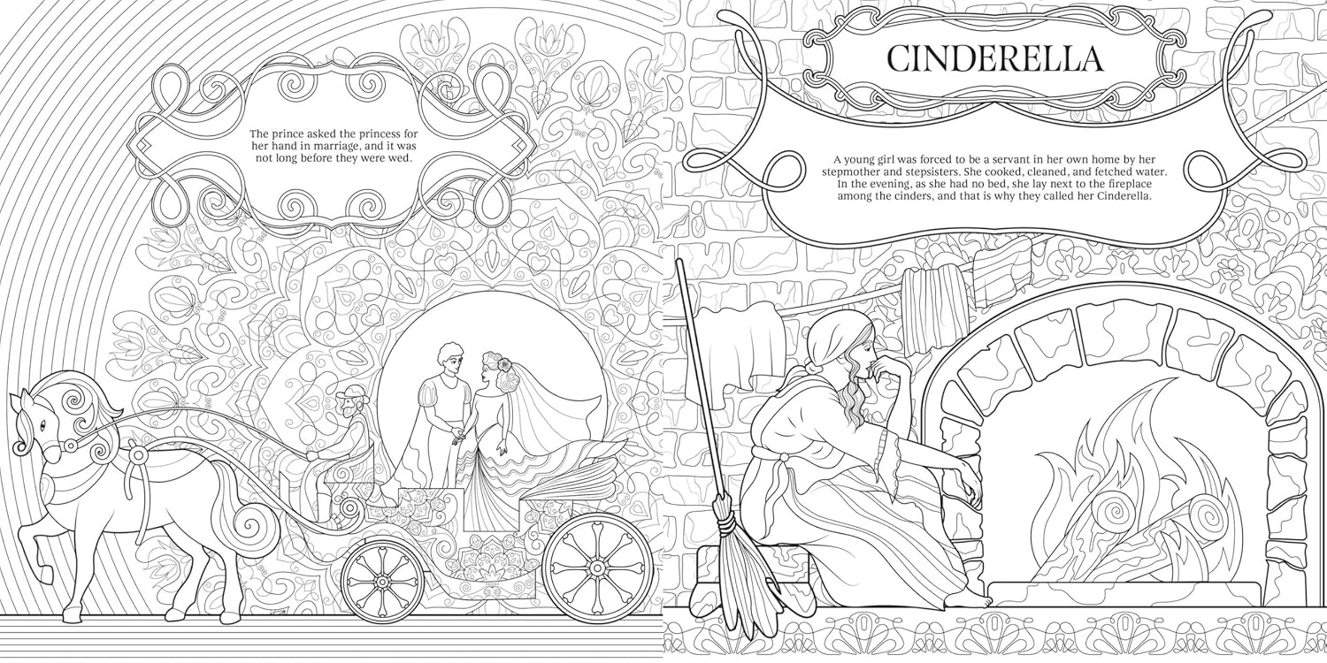 Grimm's Fairy Tales: Coloring Book for Teens & Adults