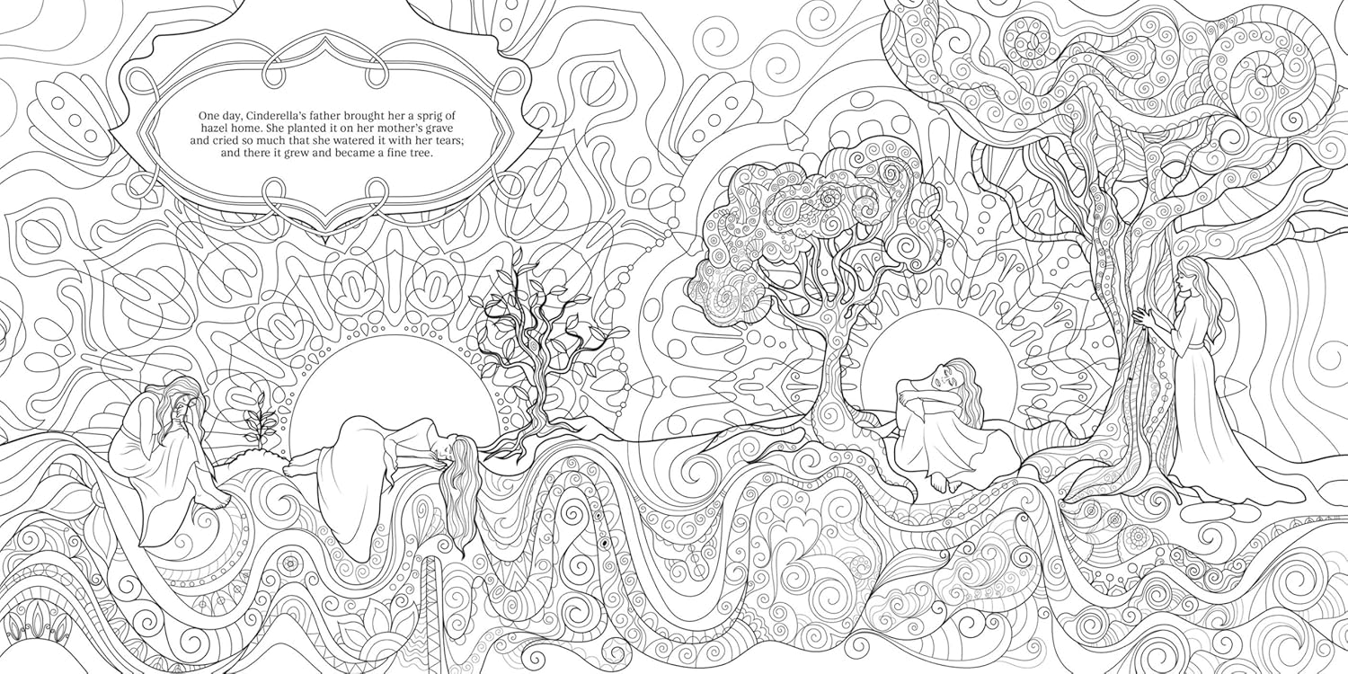 Grimm's Fairy Tales: Coloring Book for Teens & Adults