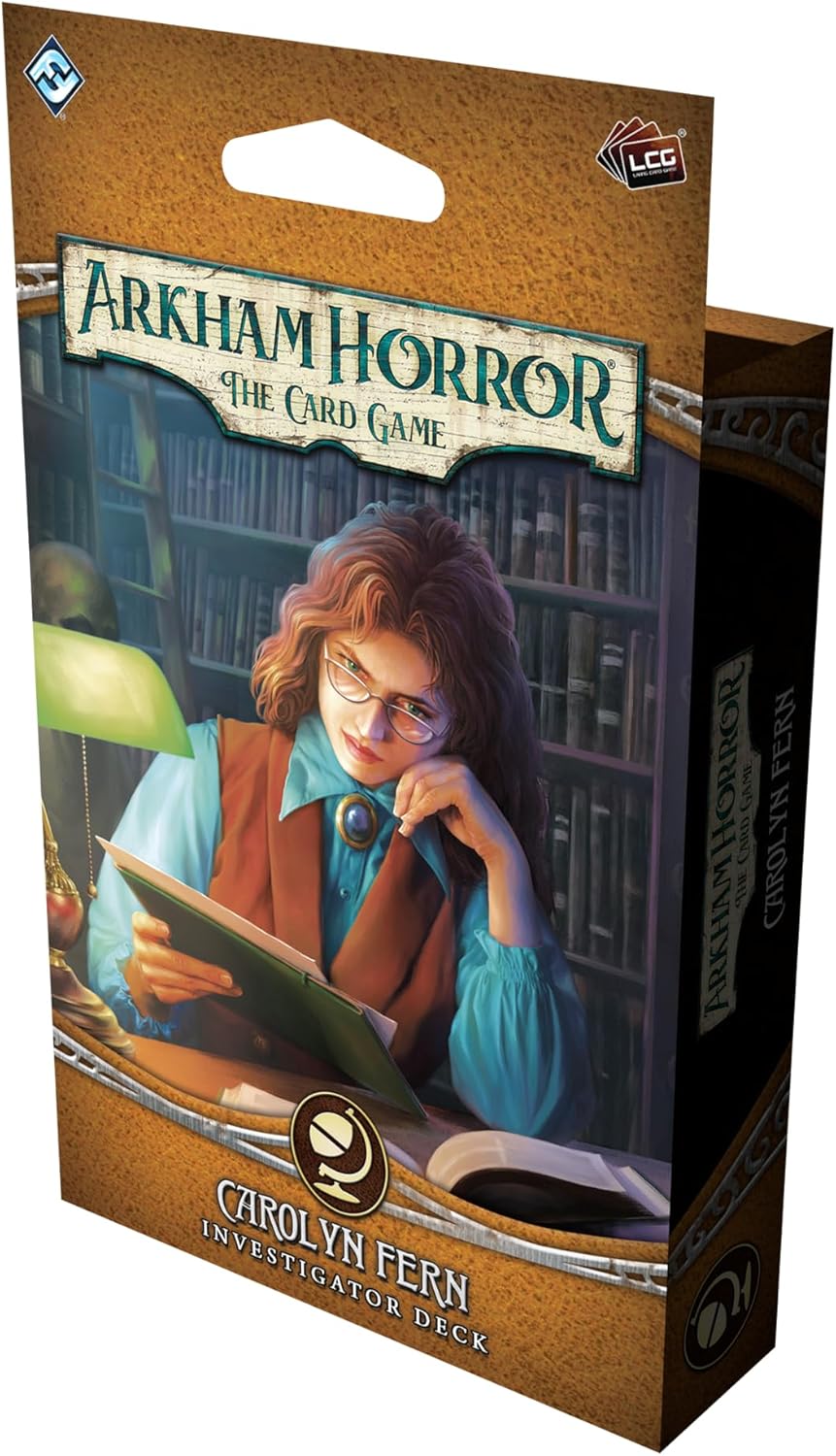 Asmodee | Arkham Horror LCG: Carolyn Fern Investigator Deck | Ages 14+ | Master the art of healing horror in 45+ minutes with this ready-to-play Carolyn Fern investigator deck for 1-4 players.