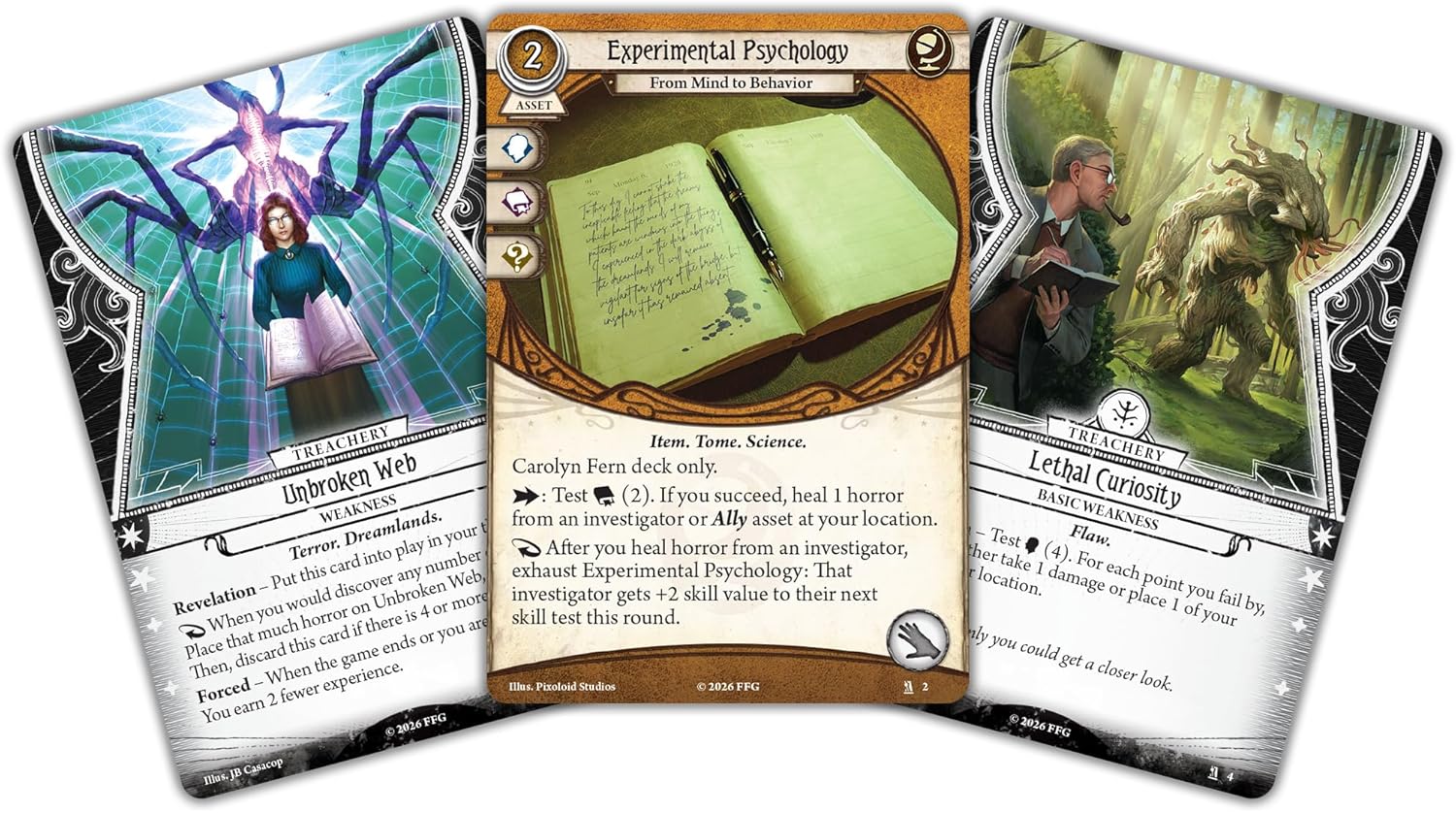 Asmodee | Arkham Horror LCG: Carolyn Fern Investigator Deck | Ages 14+ | Master the art of healing horror in 45+ minutes with this ready-to-play Carolyn Fern investigator deck for 1-4 players.