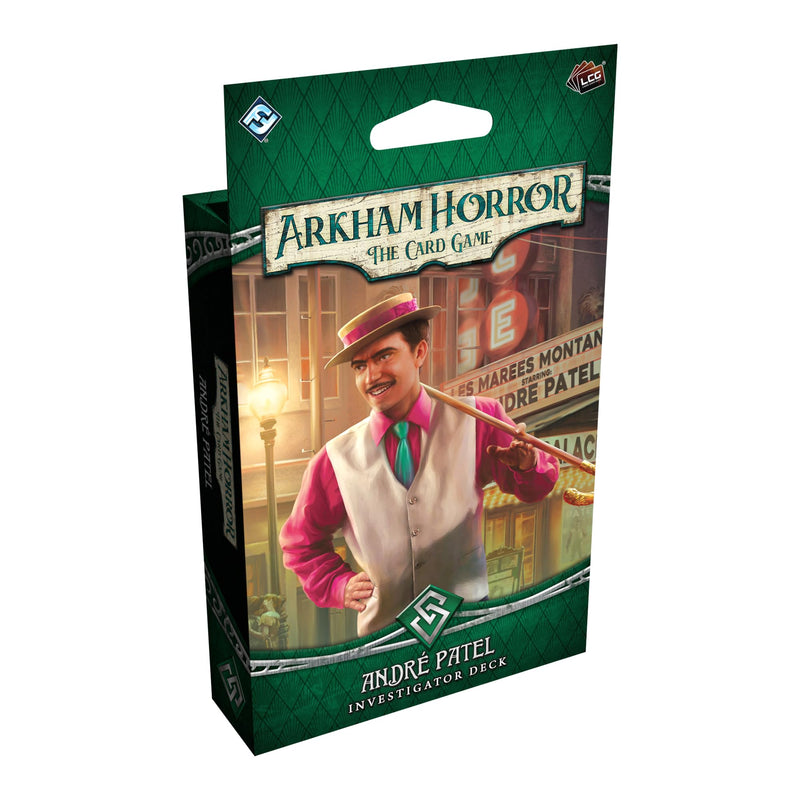 Asmodee | Arkham Horror LCG: Andre Patel Investigator Deck | Ages 14+ | Face the mythos with Andre Patel in 45+ minutes with a pre-constructed deck and new player cards for 1-4 player campaigns.