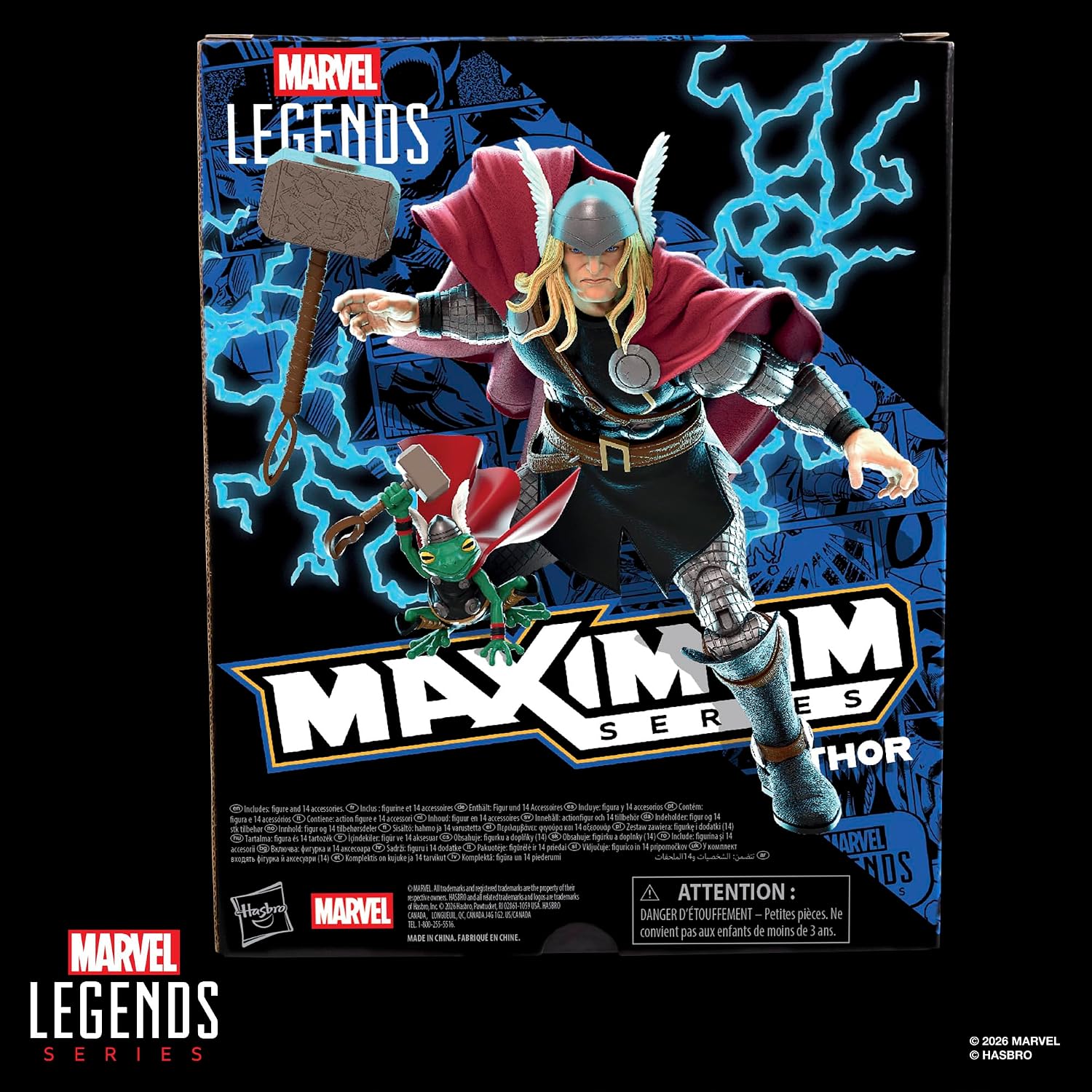 Marvel Legends Maximum Series, Figurine de Collection Thor de 15 cm inspirée de la BD Thor, Accessoires et articulations dignes du Dieu du Tonnerre
