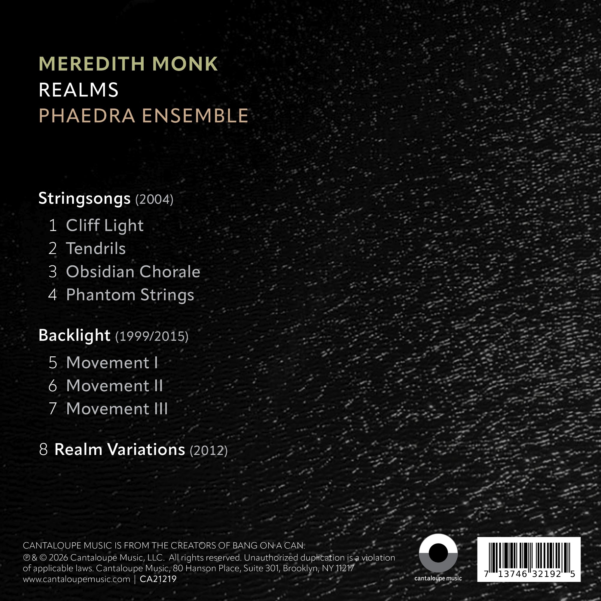 Meredith Monk: Realms