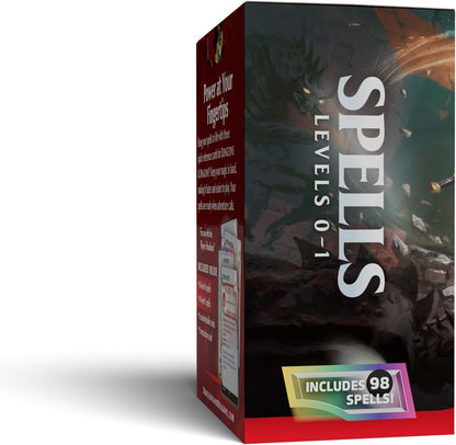 Dungeons & Dragons Reference Cards - Spells (Levels 0-1) | D&D Accessories (English Version
