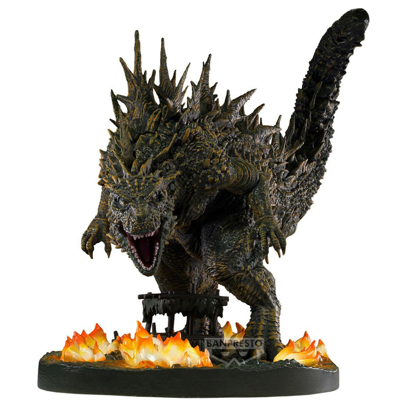 Banpresto Godzilla Minus One Action Figure - Art Vignette - Godzilla (2023) Odo Island Attack Image Ver. 13 cm - PZ69739P Multicolor - Collectible Figure - Great for Anime Fans