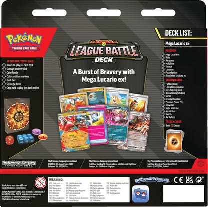 Pokémon TCG: Mega Lucario ex League Battle Deck (1 Ready-to-Play 60-Card Deck Including Mega Lucario ex