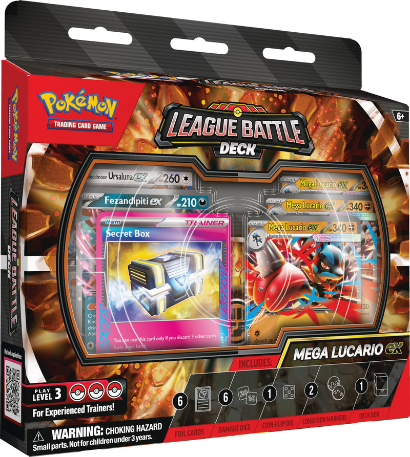 Pokémon TCG: Mega Lucario ex League Battle Deck (1 Ready-to-Play 60-Card Deck Including Mega Lucario ex