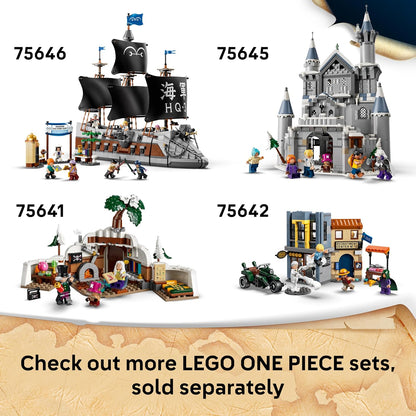 LEGO ONE PIECE Dorry vs. Brogy – Reuzen van Kleine Gaarde – Interactief Speelgoed voor Kinderen met 2 Actiefiguren en 5 Minifiguren – Cadeau voor Jongens en Meisjes vanaf 9 Jaar en Fans – 75644