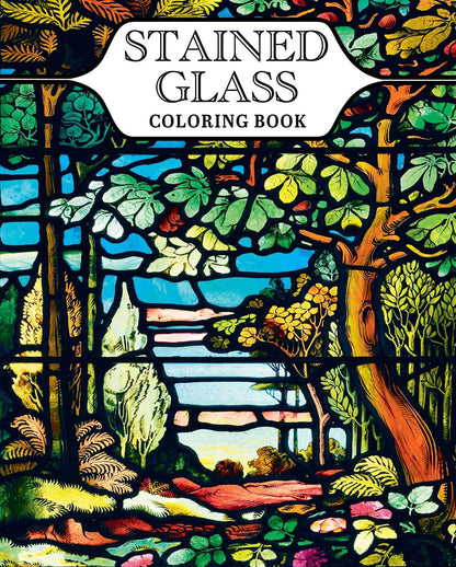 Stained Glass Coloring Book