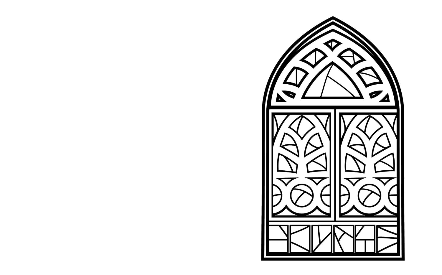 Stained Glass Coloring Book