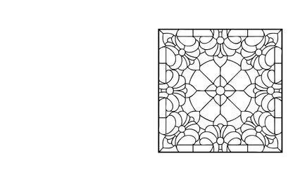 Stained Glass Coloring Book