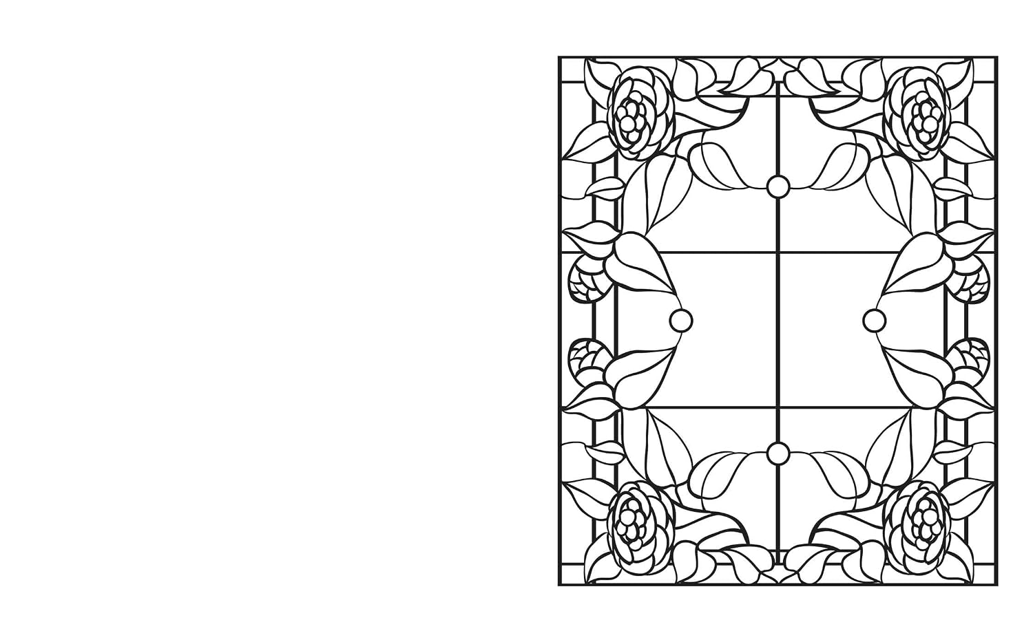 Stained Glass Coloring Book