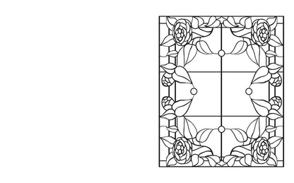 Stained Glass Coloring Book