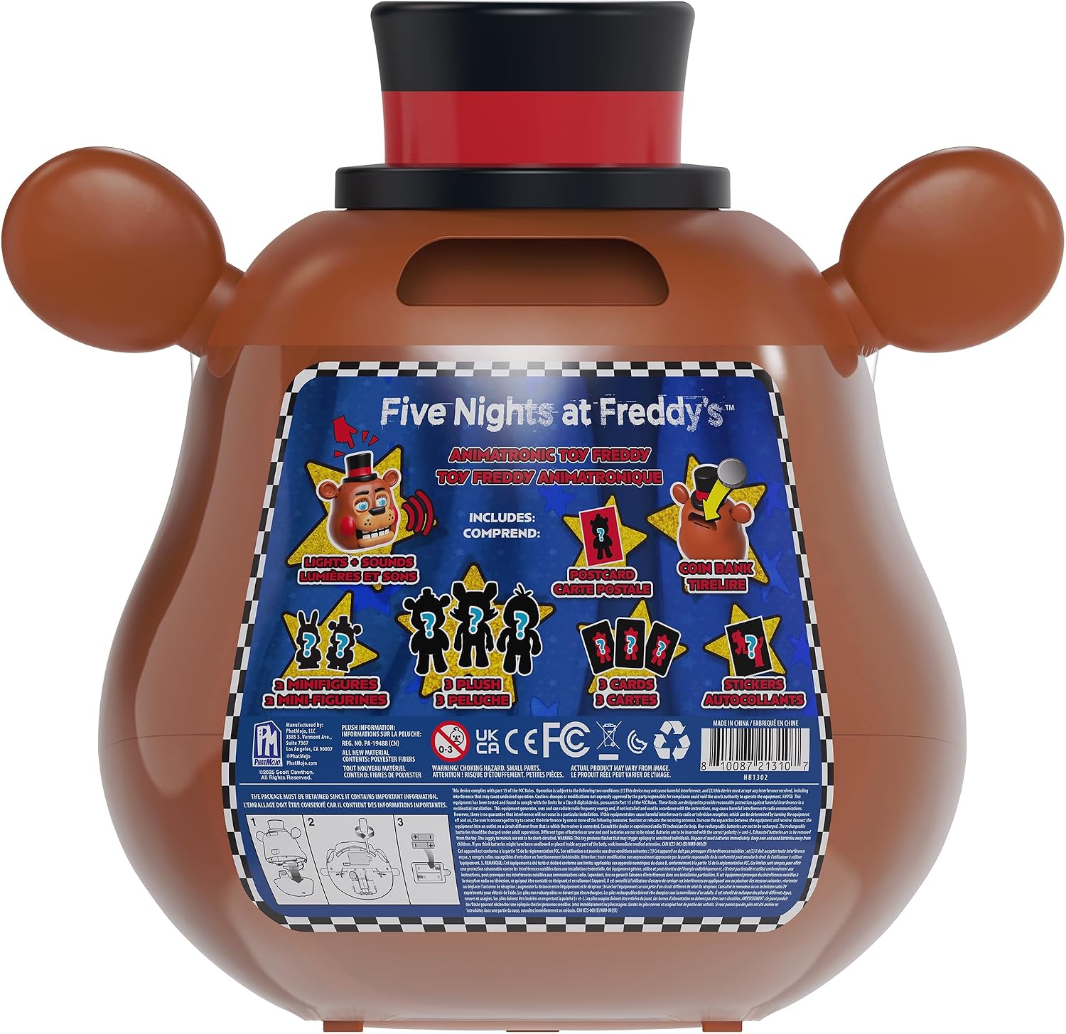 Five Nights at Freddy’s (FNAF) — Toy Freddy Storage Case Bundle — Series 2