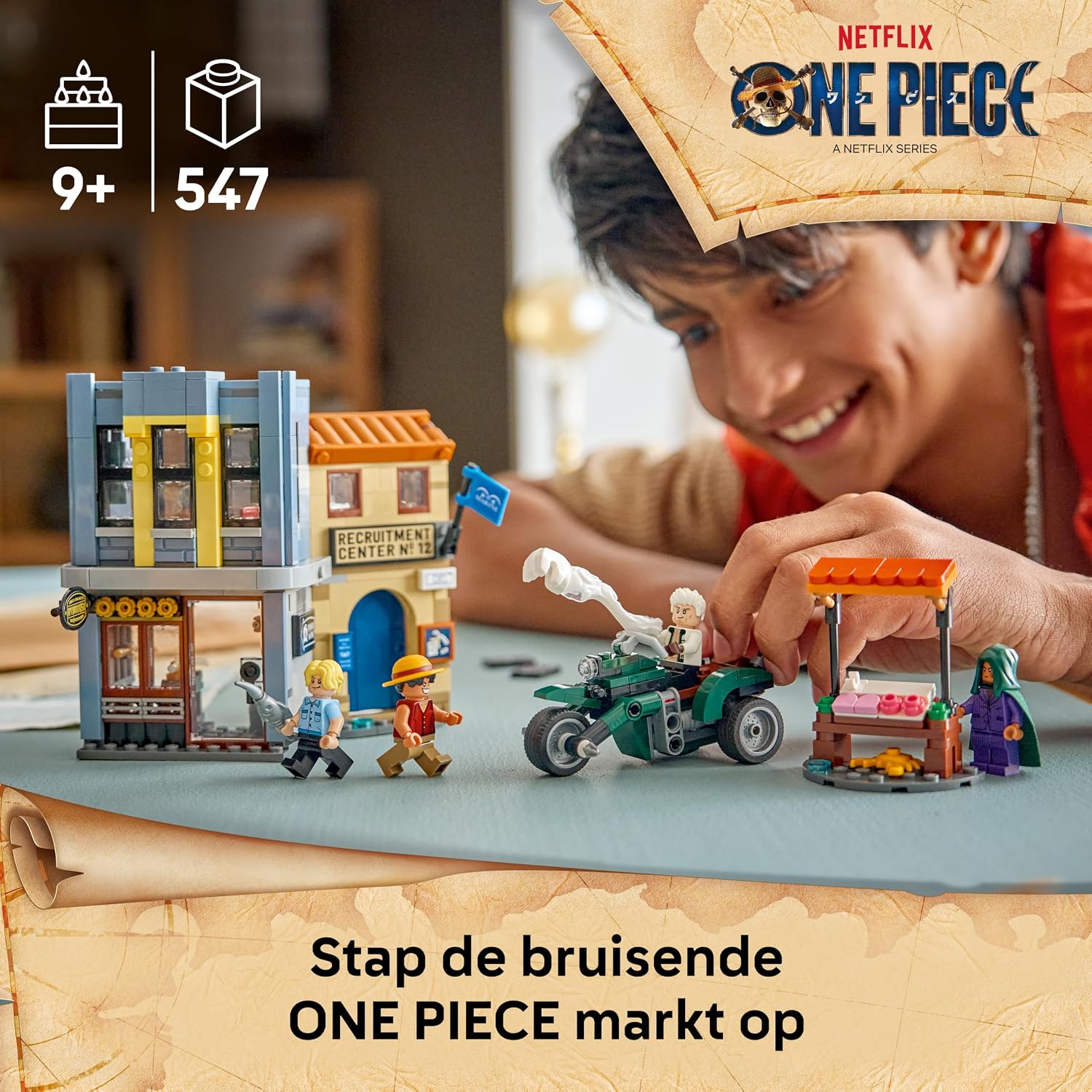 LEGO ONE PIECE Confrontatie met Kapitein Smoker – Speelgoed met 4 Minifiguren Incl. Monkey D. Luffy en Sanji – Kinderkamer Decoratie – Cadeau voor Jongens en Meisjes vanaf 9 – 75642