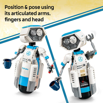 LEGO ǀ Marvel The Fantastic Four H.E.R.B.I.E. Figure - Collectible Toy Robot w/Accessories - Kids' Room or Desk Decor - Birthday Gift for 10+ Year Old Boys & Super Hero Fans - 76339