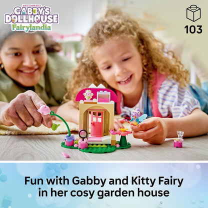 LEGO Gabby's Dollhouse Kitty Fairy's Garden House Toy - incl. Fairy Gabby Mini Doll, Cat Figure & Doll's House Accessories - Birthday Gift Idea for 4+ Year Old Girls - 11212