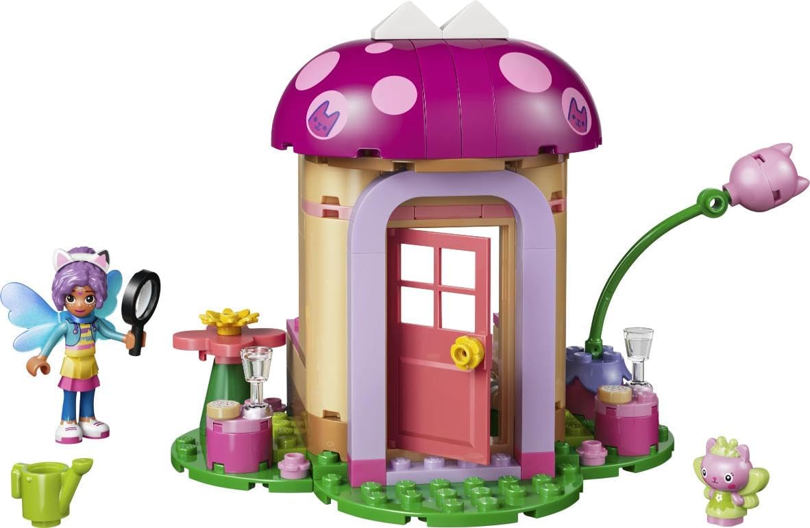 LEGO Gabby's Poppenhuis Kitty Fee's Tuinhuisje - Dieren Speelgoed voor Kinderen - Gabby Poppetje, Katten Figuur, Speelhuisje, Poppenhuisaccessoires - Cadeau voor Meisjes, Jongens vanaf 4 Jaar - 11212