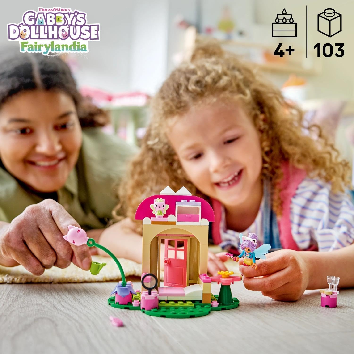 LEGO Gabby's Poppenhuis Kitty Fee's Tuinhuisje - Dieren Speelgoed voor Kinderen - Gabby Poppetje, Katten Figuur, Speelhuisje, Poppenhuisaccessoires - Cadeau voor Meisjes, Jongens vanaf 4 Jaar - 11212
