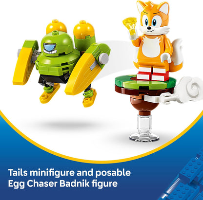 LEGO Sonic the Hedgehog Tails en zijn Tornado-1 - Speelgoed Vliegtuig Bouwpakket voor Kinderen met Tails en Badnic Figuur - Cadeau voor Gamers vanaf 8 Jaar - 77119