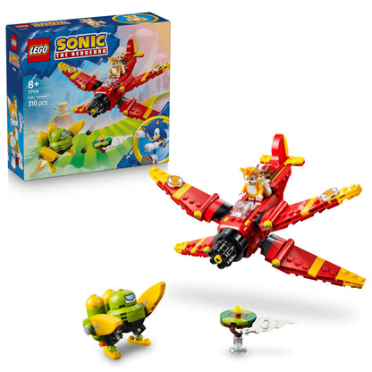 LEGO Sonic the Hedgehog Tails en zijn Tornado-1 - Speelgoed Vliegtuig Bouwpakket voor Kinderen met Tails en Badnic Figuur - Cadeau voor Gamers vanaf 8 Jaar - 77119
