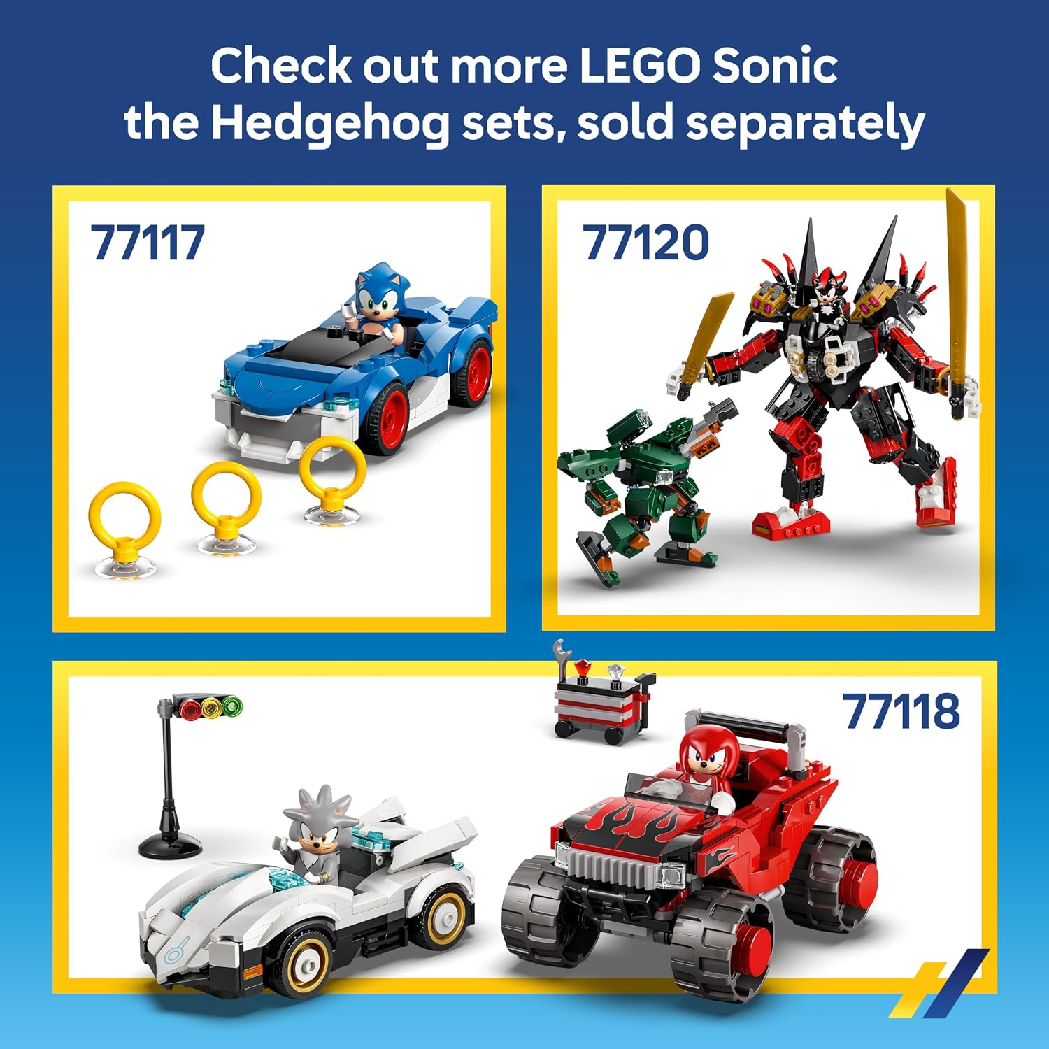 LEGO Sonic the Hedgehog Tails en zijn Tornado-1 - Speelgoed Vliegtuig Bouwpakket voor Kinderen met Tails en Badnic Figuur - Cadeau voor Gamers vanaf 8 Jaar - 77119