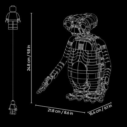 LEGO Ideas E.T. the Extra-Terrestrial Bouwpakket voor Volwassenen - Verstelbare Alien Figuur met Verlichtingssteen en Bloempot - Kantoor Decoratie & Woondecoratie - Cadeau voor Mannen en Vrouwen 21370