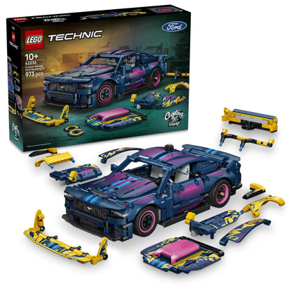 LEGO Technic Aanpasbare Ford Mustang GT Auto Speelgoed voor Kinderen vanaf 10 Jaar - Voertuig Set met Besturing en 8-Cilindermotor - Kinderkamer Decoratie - Cadeau voor Jongens en Meisjes 42236
