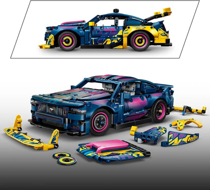 LEGO Technic Aanpasbare Ford Mustang GT Auto Speelgoed voor Kinderen vanaf 10 Jaar - Voertuig Set met Besturing en 8-Cilindermotor - Kinderkamer Decoratie - Cadeau voor Jongens en Meisjes 42236