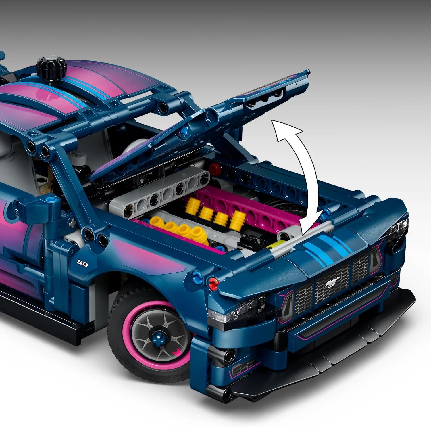 LEGO Technic Aanpasbare Ford Mustang GT Auto Speelgoed voor Kinderen vanaf 10 Jaar - Voertuig Set met Besturing en 8-Cilindermotor - Kinderkamer Decoratie - Cadeau voor Jongens en Meisjes 42236