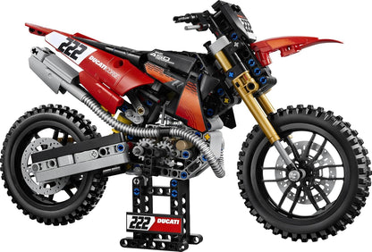 LEGO Technic Ducati Desmo450 MX Factory Motor Speelgoed voor Kinderen vanaf 10 Jaar - Voertuig Bouwpakket met Speelgoedmotor met Besturing en Ophanging - Cadeau voor Jongens en Meisjes - 42238