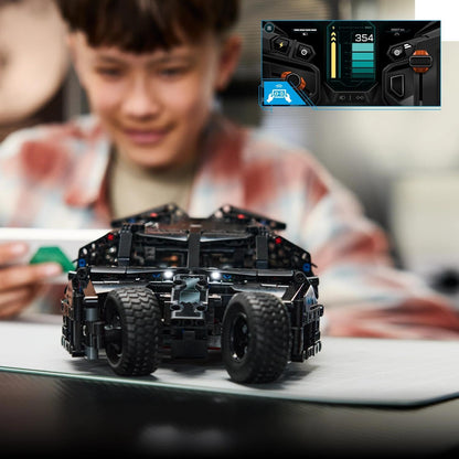LEGO Technic Batmobile Tumbler - op Afstand Bestuurbare Speelgoed Auto - Bouwpakket voor Kinderen vanaf 12 Jaar - Batman Merchandise - Modelauto en Koplampen - Cadeau voor Jongens en Meisjes - 42239