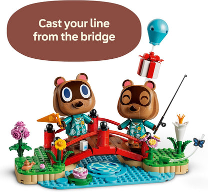 LEGO Animal Crossing Timmy & Tommy's Fun Day Out - Toy Raccoon Figures w/Accessories - DIY Kids' Bedroom Decor - Gaming Gift for 10+ Year Old Girls & Boys - 77059