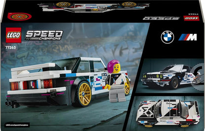 LEGO Speed Champions BMW M3 (E30) - Speelgoed Auto Bouwpakket voor Kinderen vanaf 9 Jaar - BMW Modelauto met Minifiguur - Kinderkamer Decoratie - Cadeau voor Jongens, Meisjes en Autoliefhebbers 77263