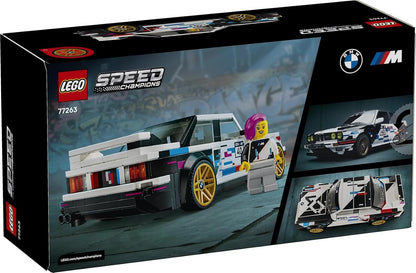 LEGO Speed Champions BMW M3 (E30) Car Toy - Model Kit w/Collectible Driver Minifigure - Birthday Gift Idea for 9+ Year Old Boys & Motorsport Fans - 77263
