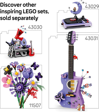 LEGO Editions Olivia Rodrigo's Vinyl - Toy w/Record Model, Minifigure & Accessories - Desk or Wall Decor - Music Gift for 10+ Year Old Girls, Boys & Fans - 43028