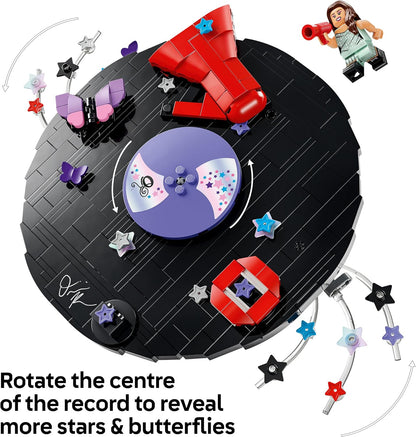 LEGO Editions Olivia Rodrigo's Vinyl - Toy w/Record Model, Minifigure & Accessories - Desk or Wall Decor - Music Gift for 10+ Year Old Girls, Boys & Fans - 43028